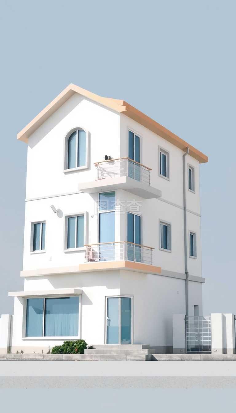 抽象藝術與未來居住 探索住宅建筑的矢量設計之美